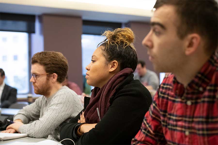 Kissinger executive education students in classroom